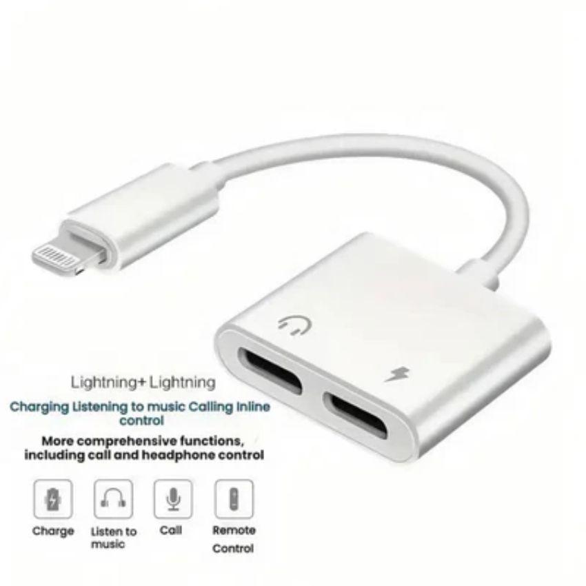 Renoverad 9eight5 Double Lightning Y Cable Adapter JH006 - Reebelo Sverige