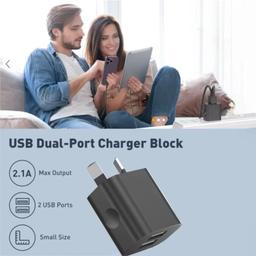 Renoverad 9eight5 Dual USB Wall Plug Power Adapter (NZ / AU) - Reebelo Sverige