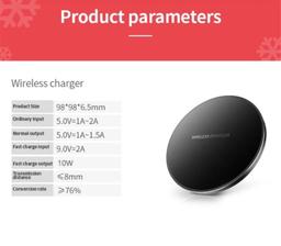 Renoverad 9eight5 Fast Charge Qi Wireless Charger Pad (10W) - Reebelo Sverige