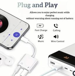 Renoverad 9eight5 Lightning Audio & Charge Adapter MH030 - Reebelo Sverige