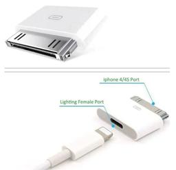Renoverad 9eight5 Lightning to 30 Pin Adapter - Reebelo Sverige