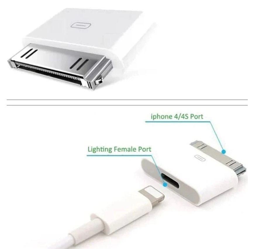 Renoverad 9eight5 Lightning to 30 Pin Adapter - Reebelo Sverige