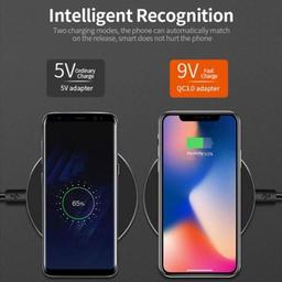 Renoverad 9eight5 Qi Wireless Fast Charging Pad for Phones (10W) - Reebelo Sverige