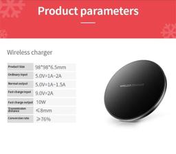 Renoverad 9eight5 Qi Wireless Fast Charging Pad for Phones (10W) - Reebelo Sverige
