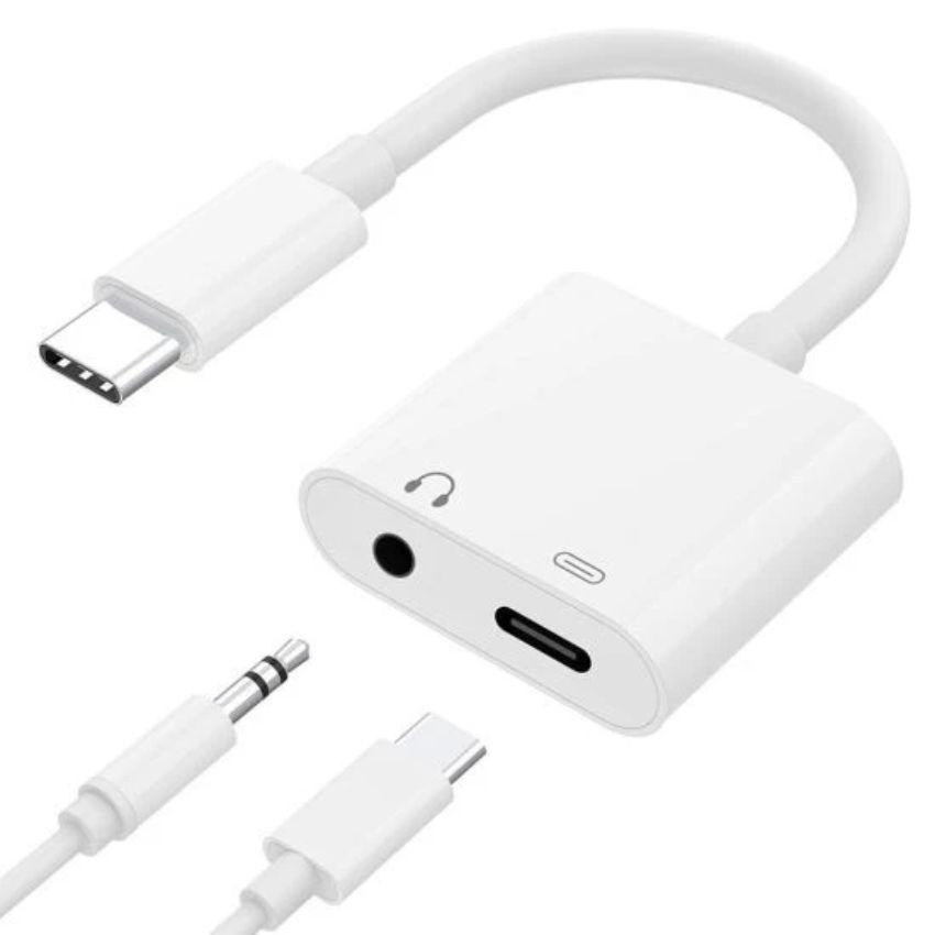 Renoverad 9eight5 Type C 2-in-1 Headphone Adapter JH032 - Reebelo Sverige