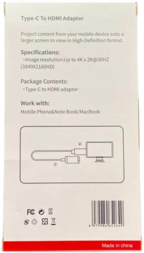 Renoverad 9eight5 Type C to HDTV Cable - Reebelo Sverige