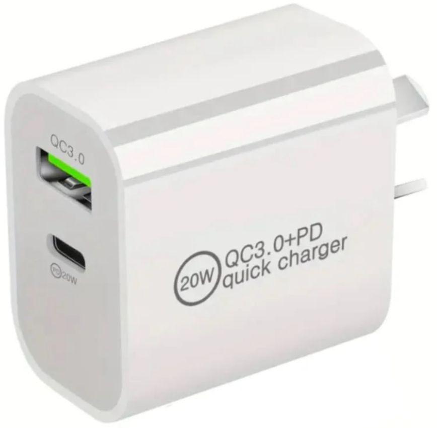 Renoverad 9eight5 Type-C & USB Wall Plug Power Adapter (NZ / AU) - Reebelo Sverige