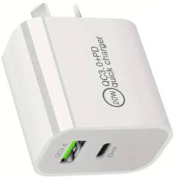 Renoverad 9eight5 Type-C & USB Wall Plug Power Adapter (NZ / AU) - Reebelo Sverige