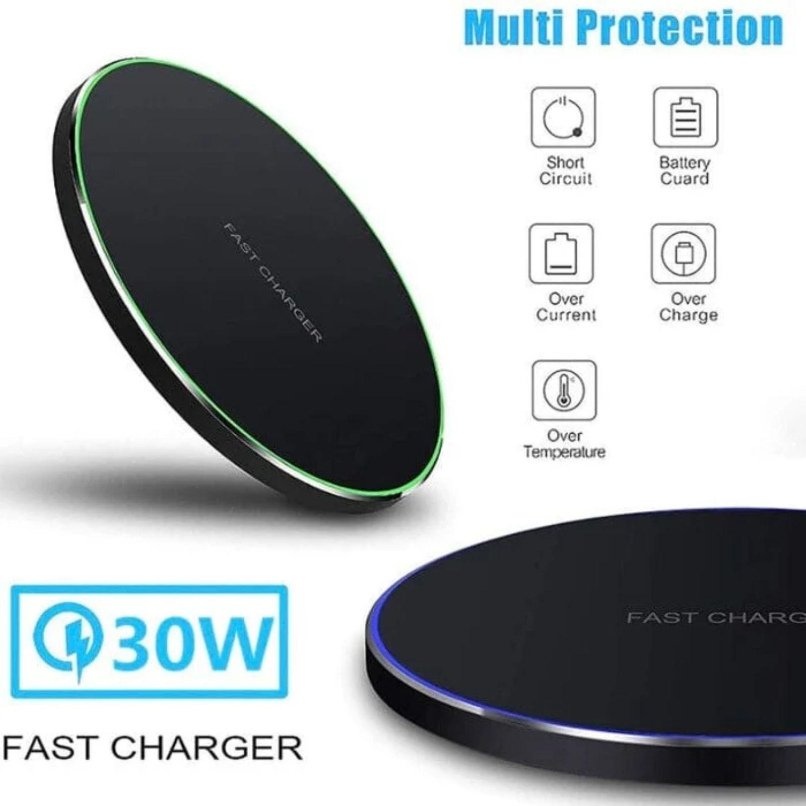 Renoverad 9eight5 Wireless Charger Pad (30W) - Reebelo Sverige