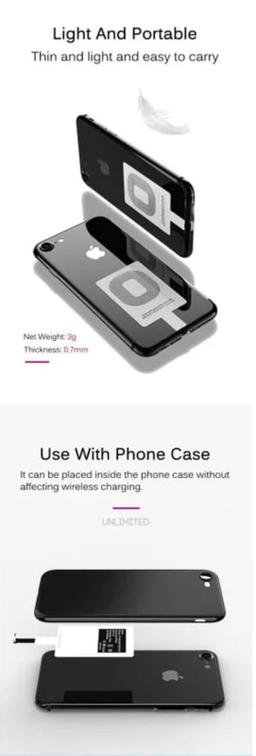 Renoverad 9eight5 Wireless Charging Receiver Type C Devices - Reebelo Sverige