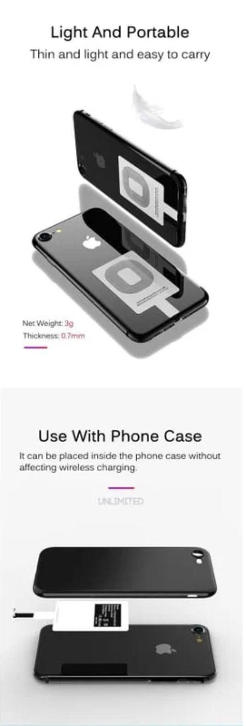 Renoverad 9eight5 Wireless Charging Receiver Type C Devices - Reebelo Sverige
