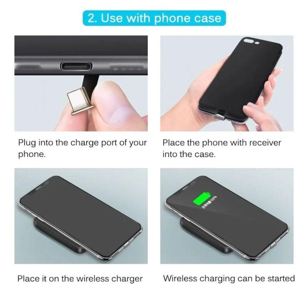 Renoverad 9eight5 Wireless Charging Receiver Type C Devices - Reebelo Sverige