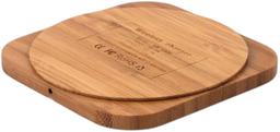 Renoverad 9eight5 Wood-Design Wireless Charger Pad (5W) - Reebelo Sverige