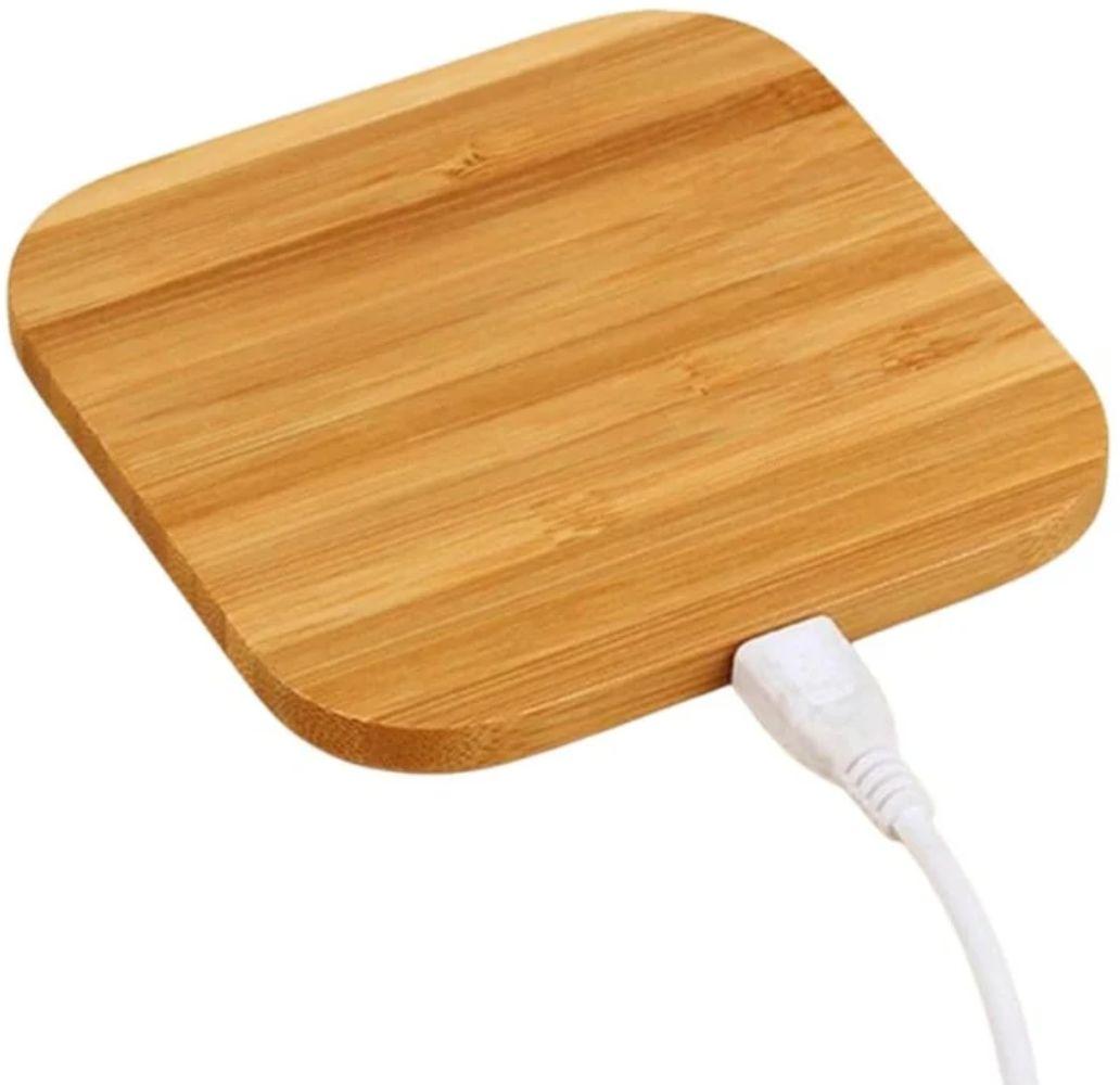 Renoverad 9eight5 Wood-Design Wireless Charger Pad (5W) - Reebelo Sverige