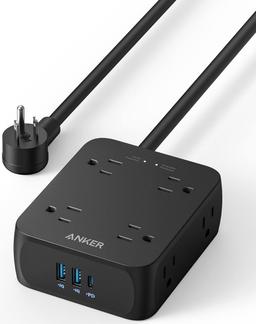 Renoverad Anker 341 USB Power Strip 5ft | A9183 - Reebelo Sverige
