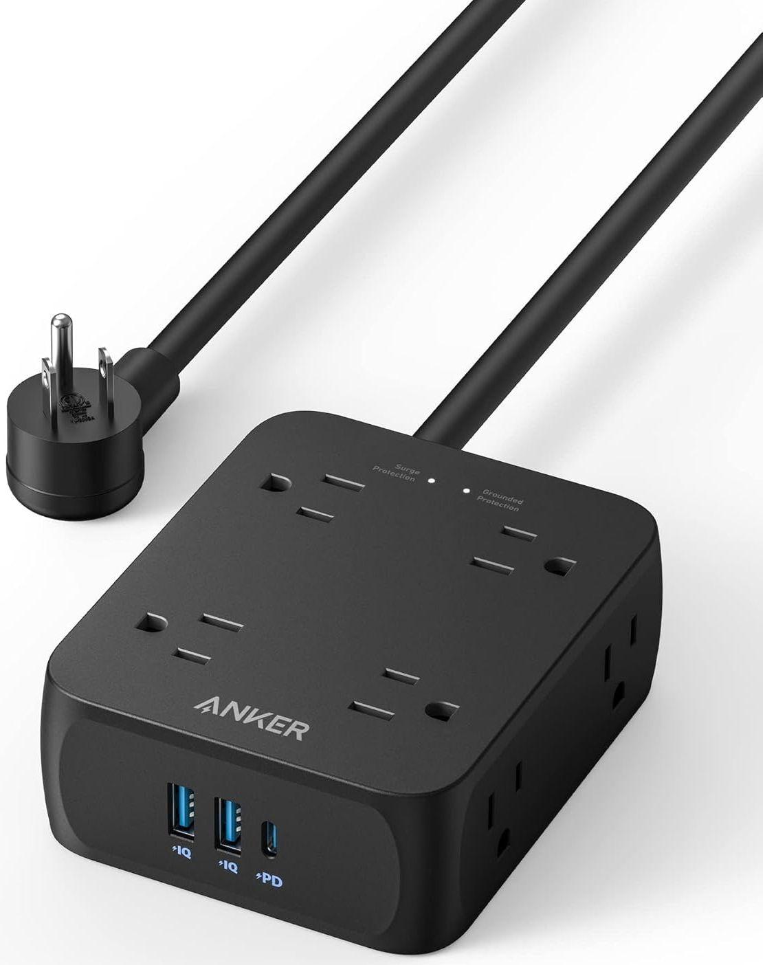 Renoverad Anker 341 USB Power Strip 5ft | A9183 - Reebelo Sverige