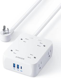 Renoverad Anker 341 USB Power Strip 5ft | A9183 - Reebelo Sverige