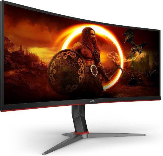 Renoverad AOC CU34G2X 34" WQHD Gaming Monitor - Reebelo Sverige