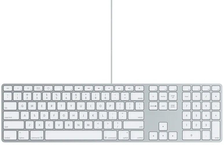 Renoverad Apple Wired Keyboard with Numeric Keypad - Reebelo Sverige