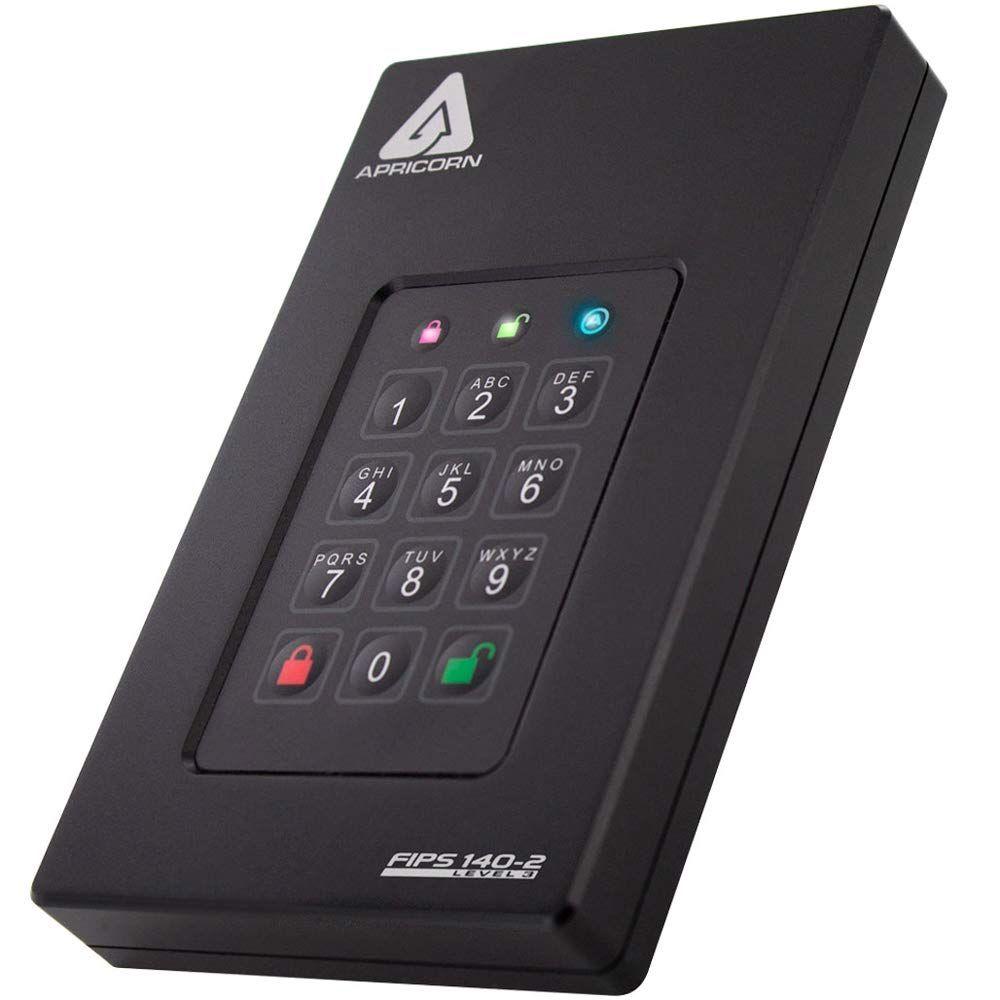 Renoverad Apricorn Aegis Fortress 2TB External Hard Drive - Reebelo Sverige