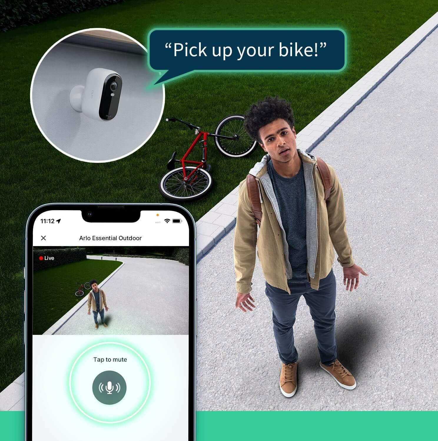Renoverad Arlo Essential 2K Outdoor Security Camera - Reebelo Sverige
