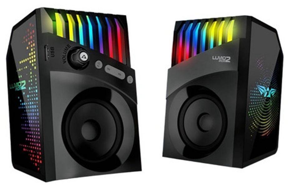 Renoverad Armaggeddon LUMO 2 RGB Bluetooth 2.0 Speaker System - Reebelo Sverige