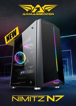 Renoverad Armaggeddon Nimitz N7 RGB Mid Tower Gaming PC Case - Reebelo Sverige