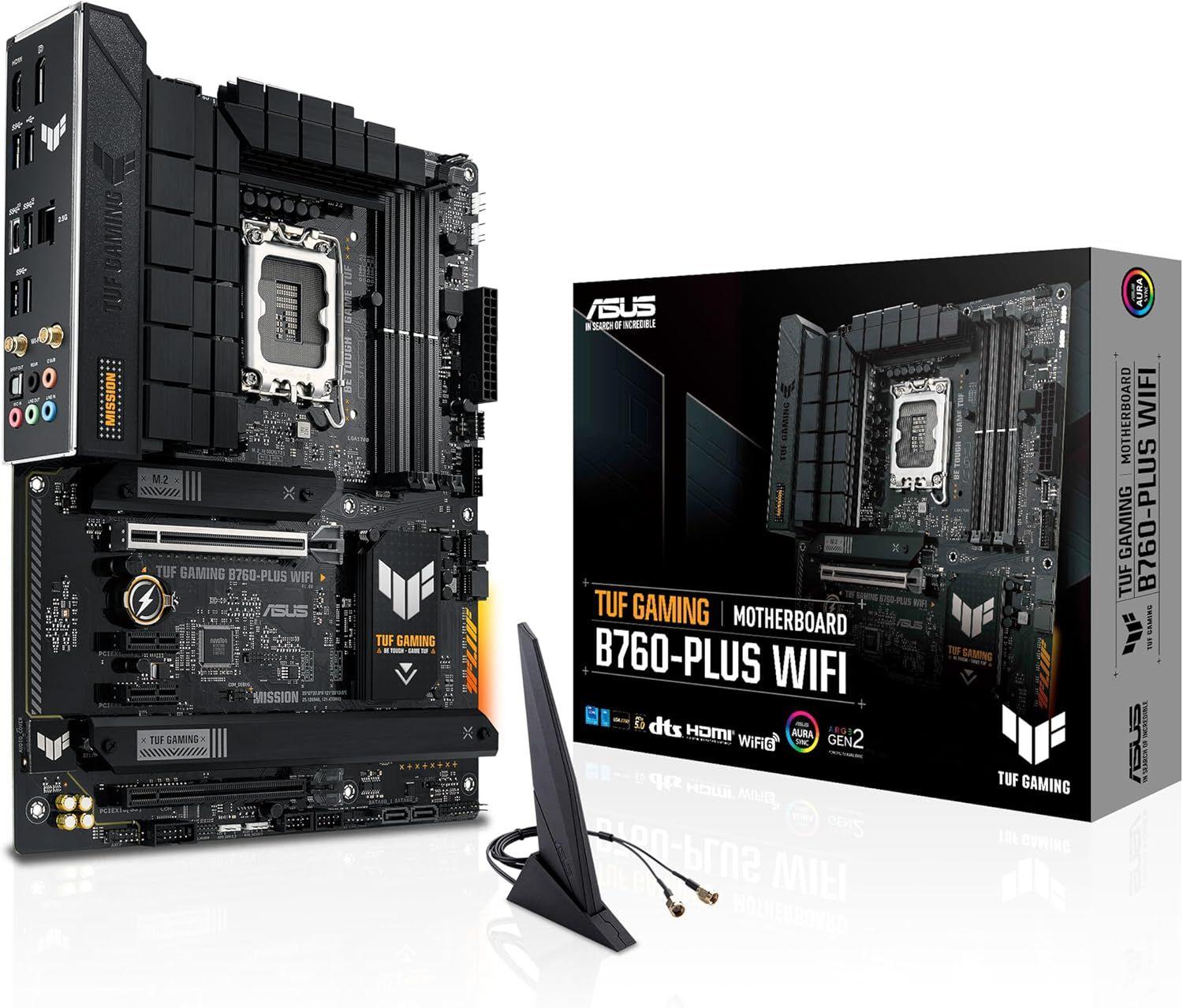 Renoverad Asus TUF Gaming B760-PLUS WIFI Gaming Motherboard - Reebelo Sverige