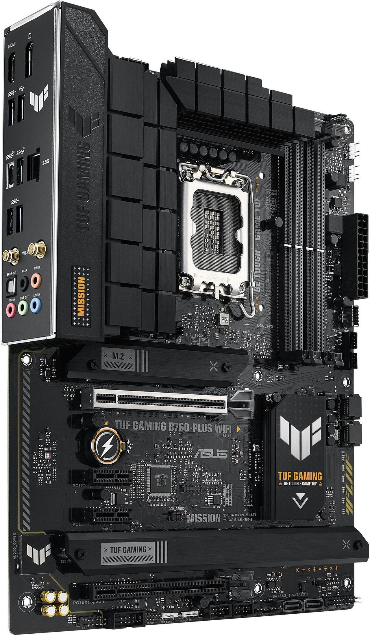 Renoverad Asus TUF Gaming B760-PLUS WIFI Gaming Motherboard - Reebelo Sverige