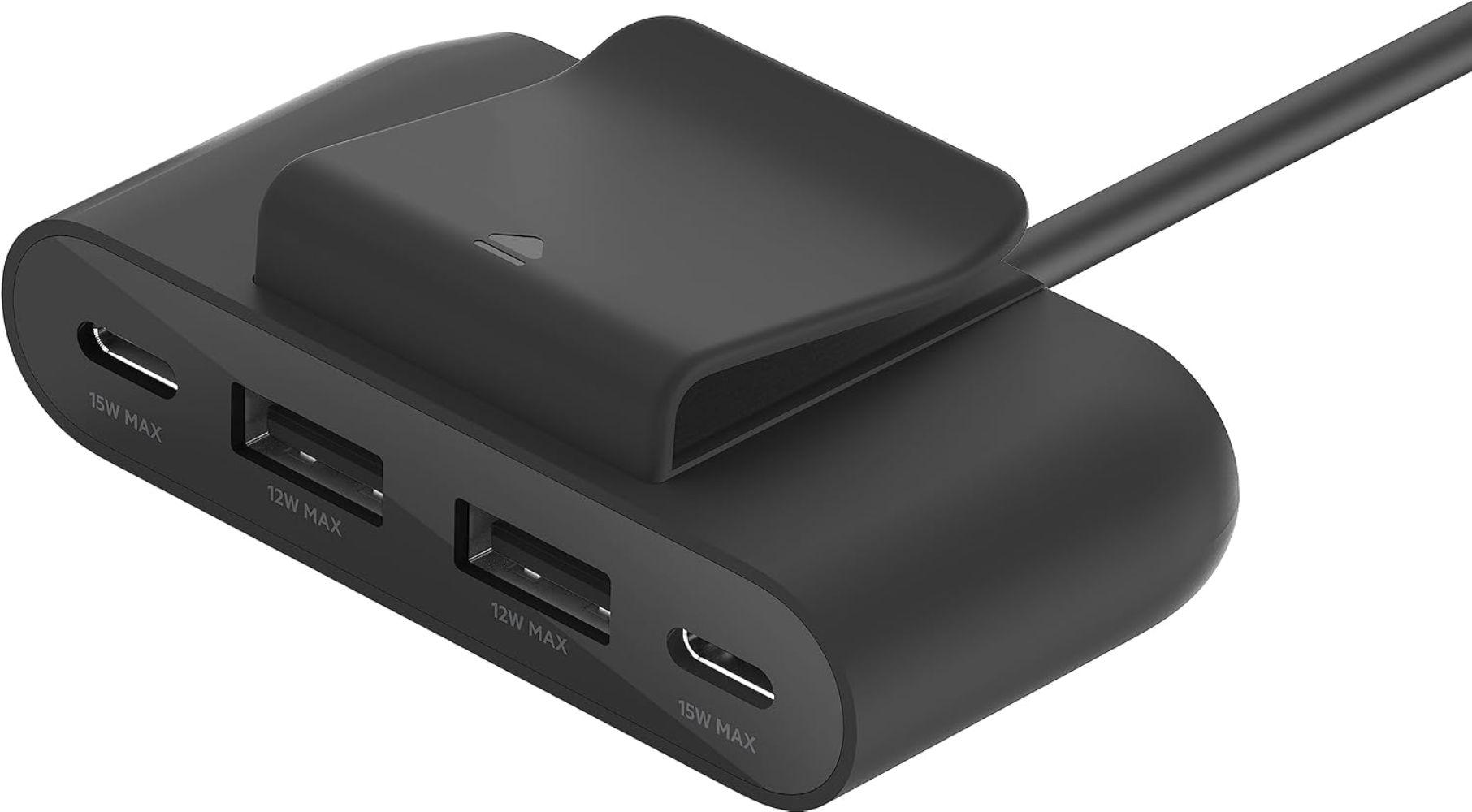Renoverad Belkin BoostCharge 4-Port USB Power Extender - Reebelo Sverige