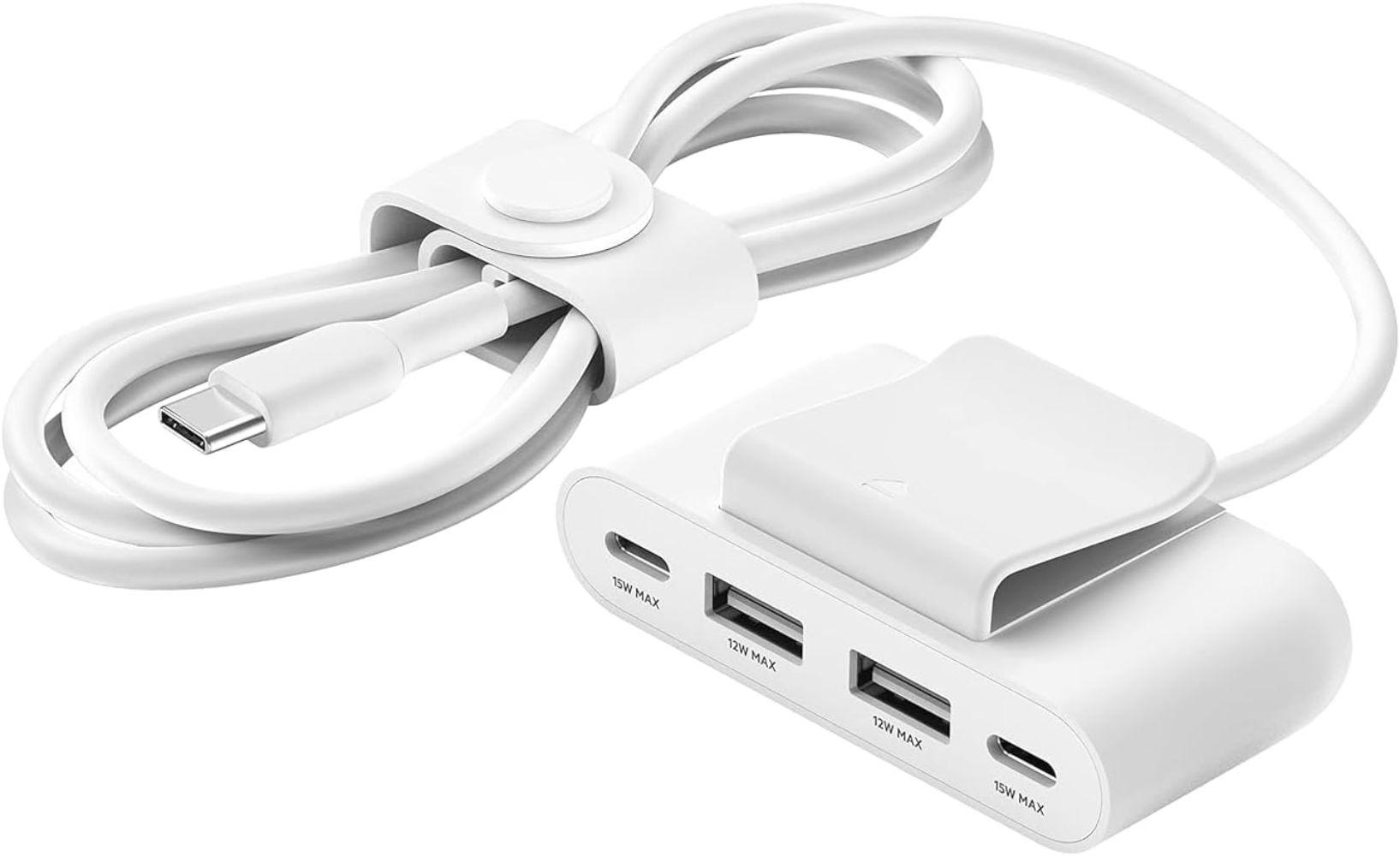 Renoverad Belkin BoostCharge 4-Port USB Power Extender - Reebelo Sverige