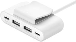 Renoverad Belkin BoostCharge 4-Port USB Power Extender - Reebelo Sverige