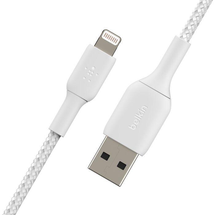 Renoverad Belkin BOOST↑CHARGE™ Braided USB-A to Lightning Cable - Reebelo Sverige