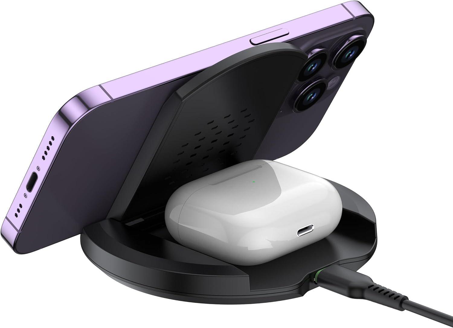 Renoverad Foldable 2-in-1 Wireless Charger (WL3200SB) - Reebelo Sverige