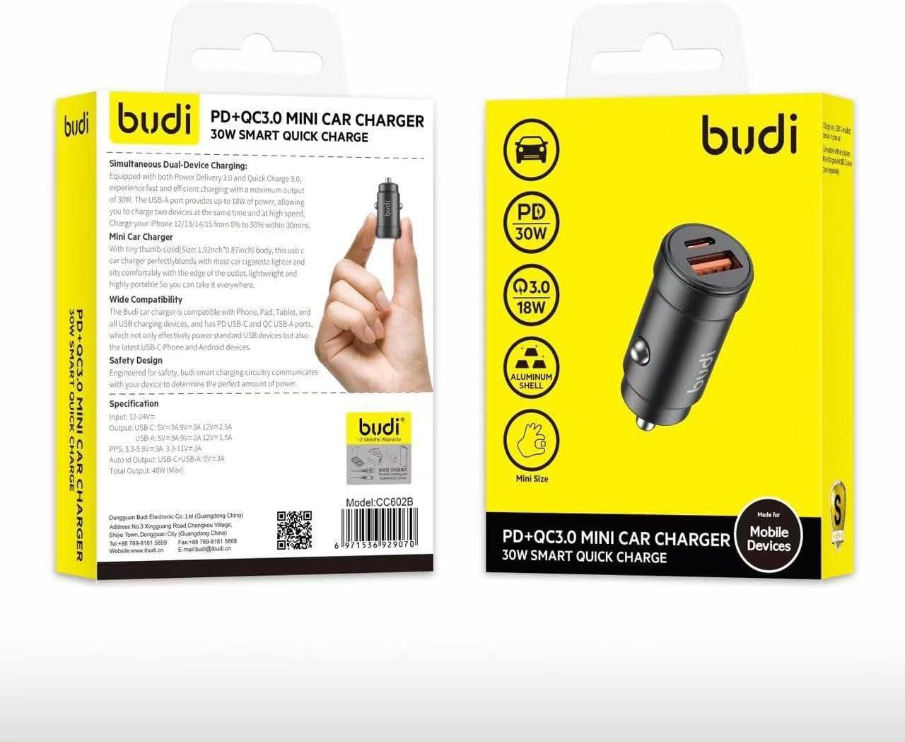 Renoverad PD + QC3.0 Bullet Dual Car Charger (CC602B) - Reebelo Sverige