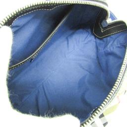 Renoverad Burberry Leather Nylon Canvas Clutch Bag Pouch - Reebelo Sverige
