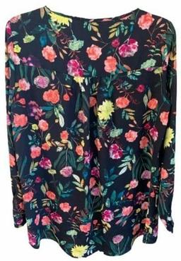Renoverad Chelsea & Theodore Women's Top Multi Painterly Floral - Reebelo Sverige