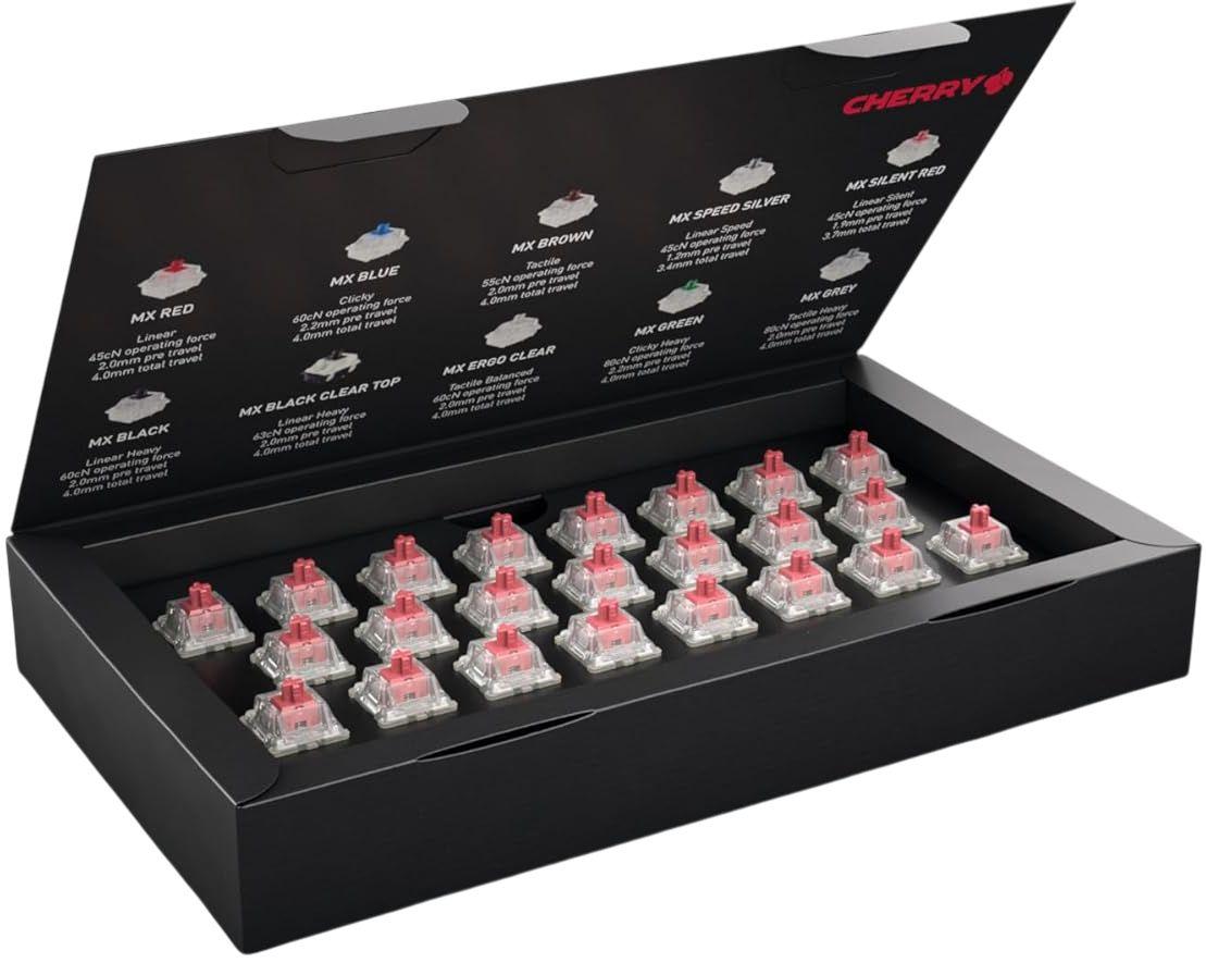 Renoverad CHERRY MX RGB Silent Red Switch Kit - Reebelo Sverige