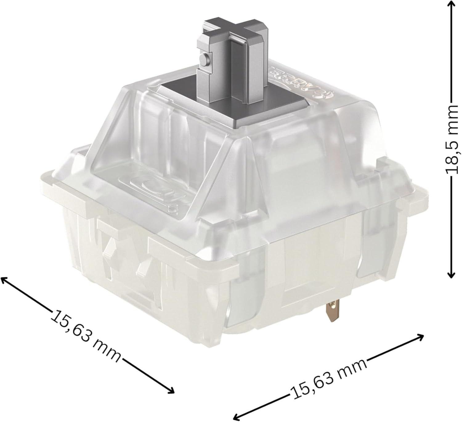 Renoverad CHERRY MX RGB Speed Silver Switch Kit - Reebelo Sverige