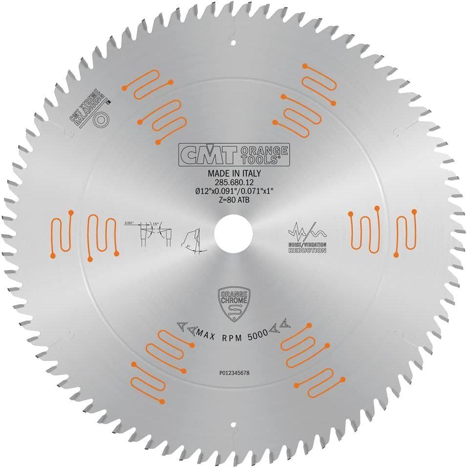 Renoverad CMT 285.680.12 Chrome Fine Finish Blade 12" x T80 ATB - Reebelo Sverige
