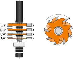 Renoverad CMT 800.506.11 Slot Cutter Set - Reebelo Sverige
