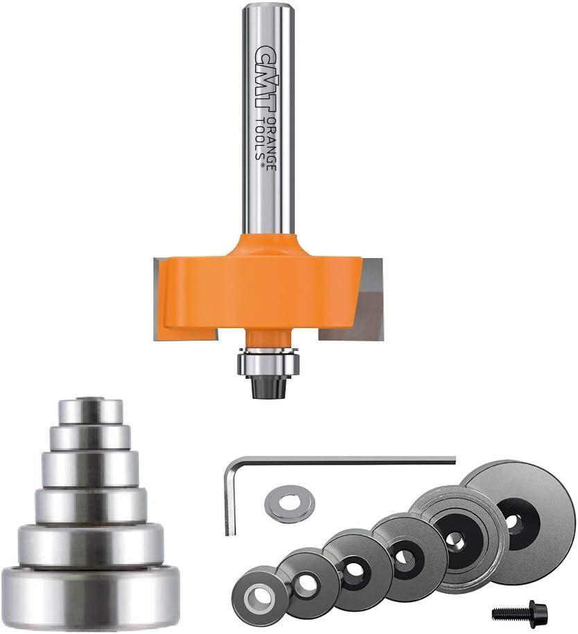 Renoverad CMT 835.001.11 Rabbeting Set 1/4" Shank - Reebelo Sverige