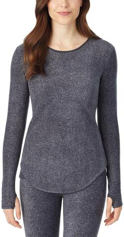 Renoverad Cuddl Duds Fleecewear with Stretch Long Sleeve Crew - Reebelo Sverige