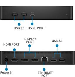 Renoverad Dell Universal Docking Station D6000S Ethernet  - Reebelo Sverige
