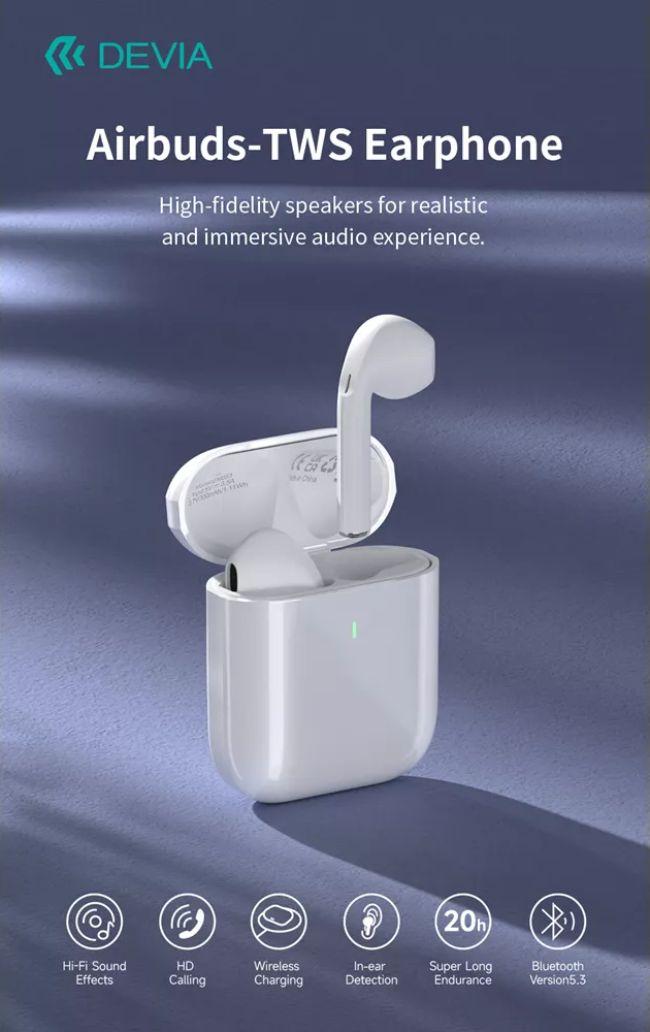 Renoverad Devia EM053 Airbuds True Wireless Earphone - Reebelo Sverige