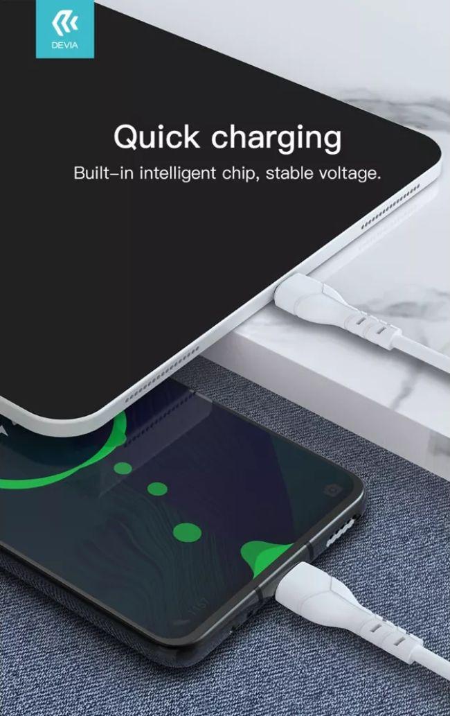 Renoverad Devia Kintone Cable V2 Charging Cable for Type-C (1m) - Reebelo Sverige