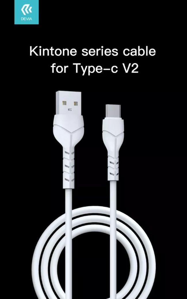 Renoverad Devia Kintone Cable V2 Charging Cable for Type-C (1m) - Reebelo Sverige