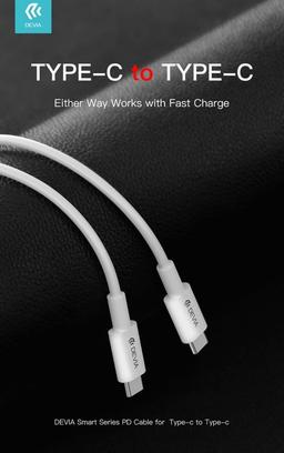Renoverad Devia Smart Series PD Charging Cable for Type-C (1m) - Reebelo Sverige