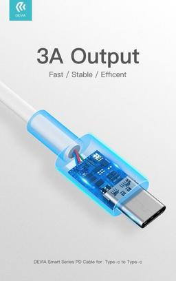 Renoverad Devia Smart Series PD Charging Cable for Type-C (1m) - Reebelo Sverige