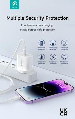 Renoverad Devia Smart Series PD Quick Charger (UK / 20W / V2) - Reebelo Sverige